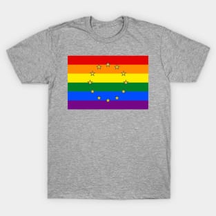 European Union LGBTQ Pride Flag T-Shirt